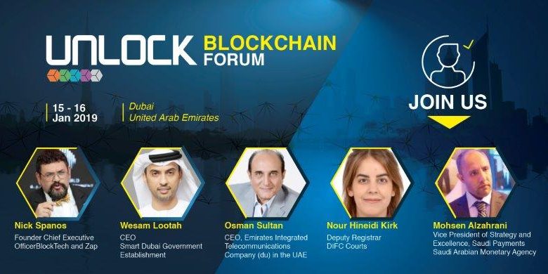 UNLOCK Blockchain Forum announces more than 56 Global and regional Speakers including Blockchain Evangelist Nick Spanos UNLOCK Blockchain Forum