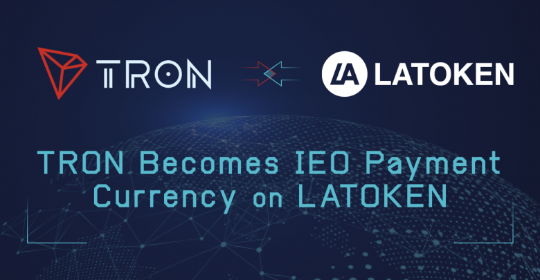 The IEO Launchpad Latoken Partners With Tron Tron on LAToken
