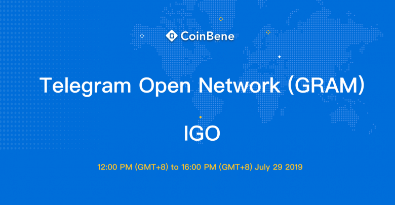 CoinBene Launch Telegram Open Network (GRAM) IGO