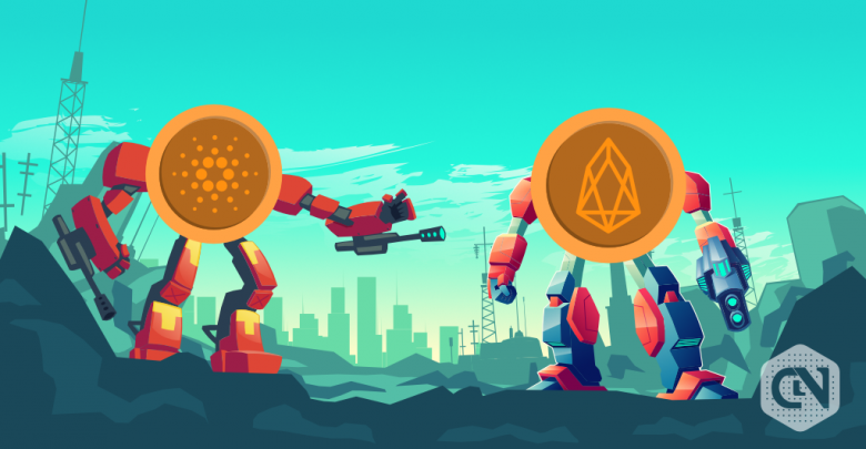 Cardano Vs. EOS: Cardano (ADA) Soars By 5% While EOS Gains By 6% Since Yesterday Cardano and EOS
