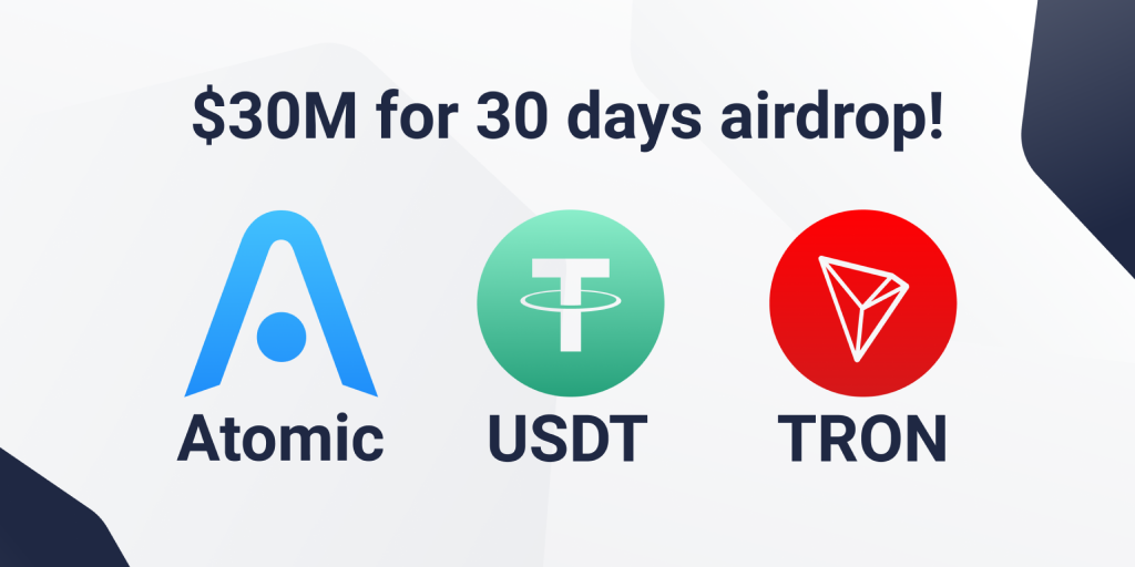 Atomic Wallet Announces Tron Usdt Airdrop Worth 30 Million Daily - 
