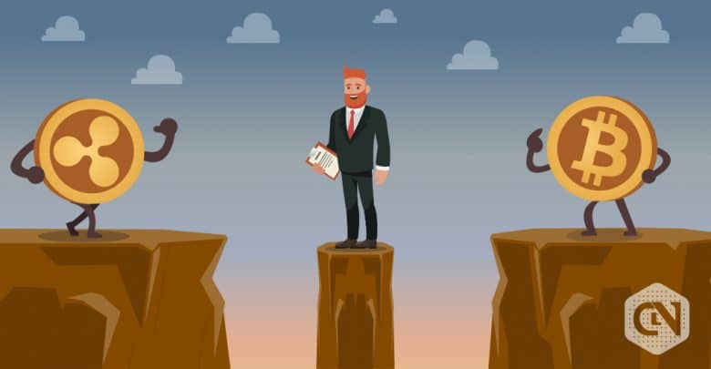 Bitcoin vs Ripple: BTC & XRP Both Are in Negative; Early Recovery Seems Unlikely BTC vs XRP Price Cpmpariosn