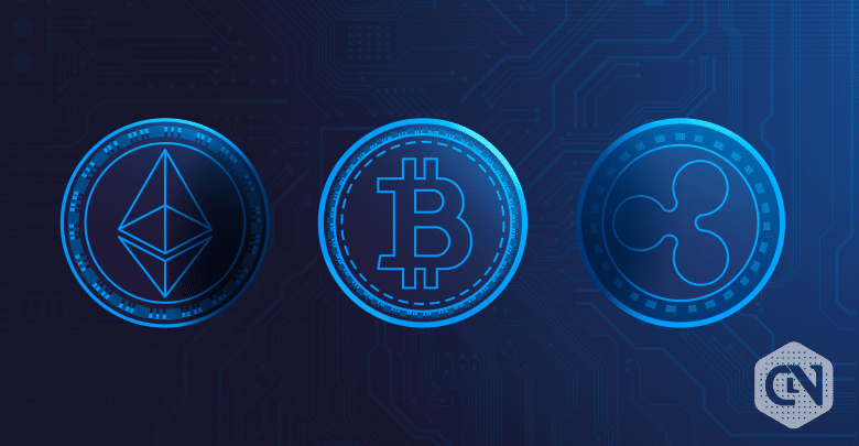 Bitcoin Records 2% Upsurge within a Day; ETH and XRP follow Bitcoin, ripple and ethereum