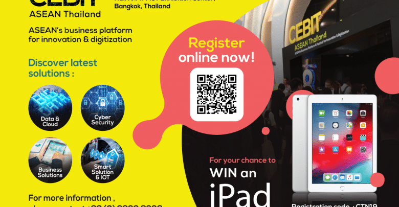 CEBIT ASEAN Thailand 2019 Opens in November CEBIT ASEAN Thailand