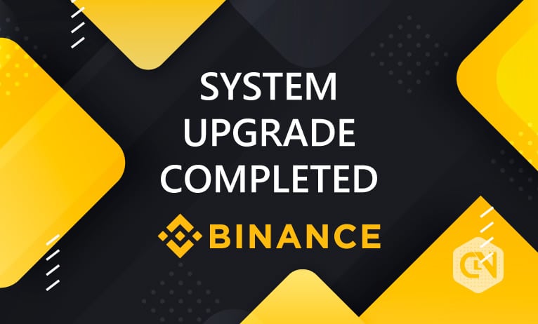 Binance Completes System Upgrade