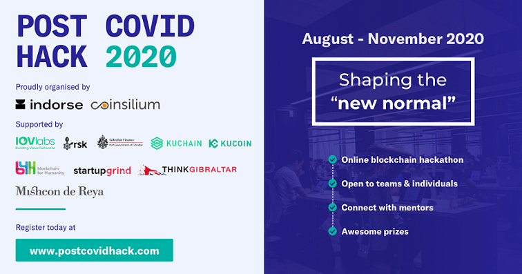 Indorse Announces Blockchain Hackathon Tackling Challenges Posed by Covid-19 Post Covid Hack