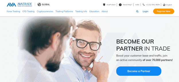 Avatrade - affiliate partnership