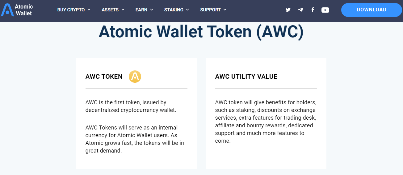 Đánh giá Atomic Wallet - Giới thiệu về Mã thông báo AWC