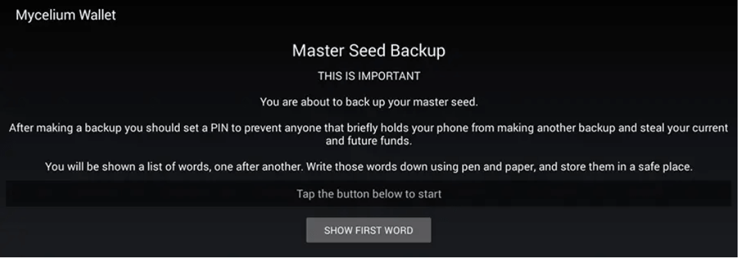 Mycelium Wallet Backup Phase Mycelium Wallet Review: One Of The Most Comprehensive Bitcoin Wallets
