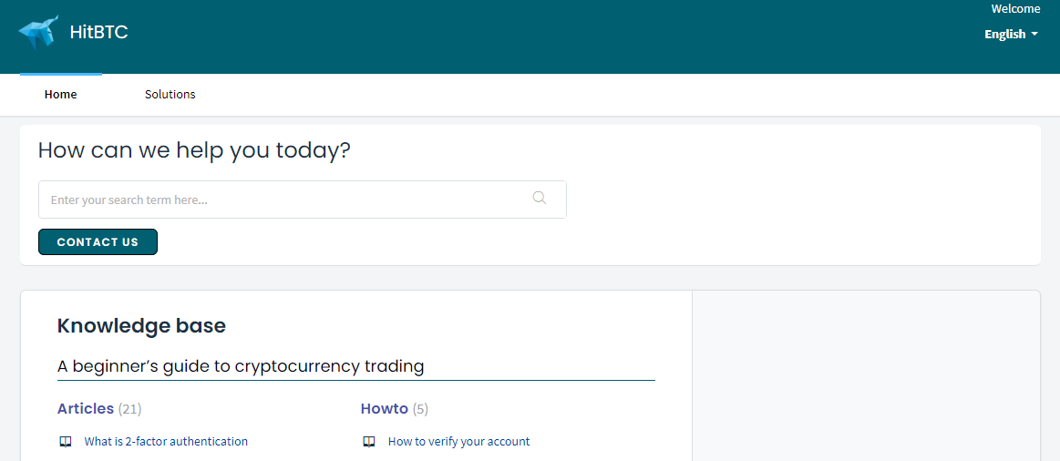 HitBTC Review - Customer Support