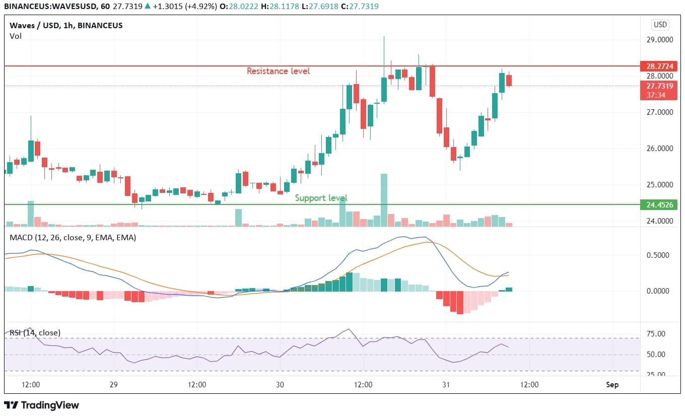 Waves Price Analysis Charts