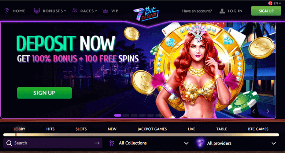 7BitCasino User Interface 7BitCasino User Interface