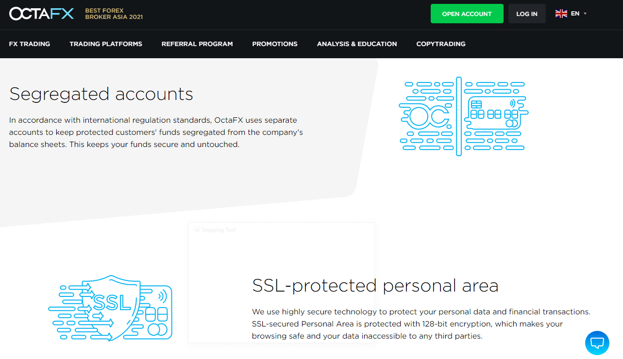 OctaFX Security Measures