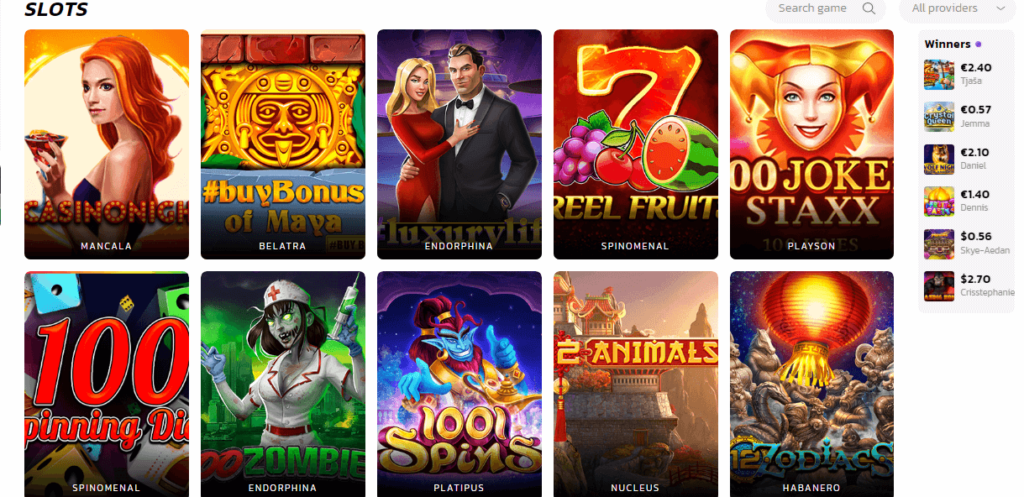 Slots by Wildcoins Casino