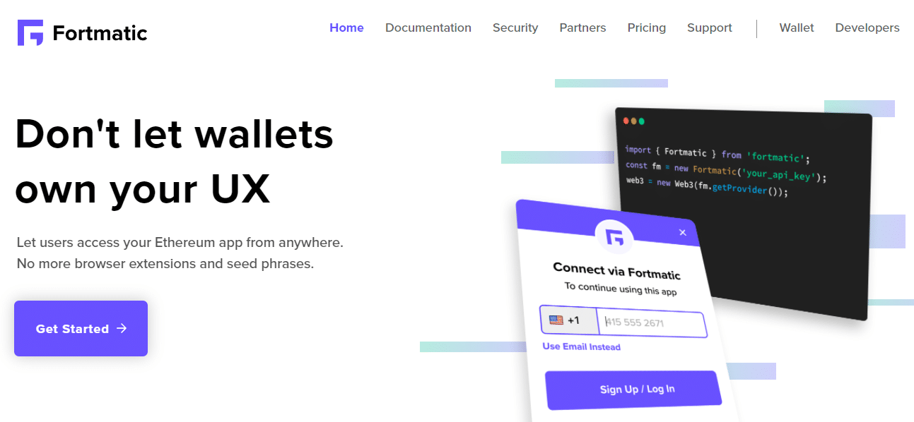 Fortmatic Wallet Review User Interface