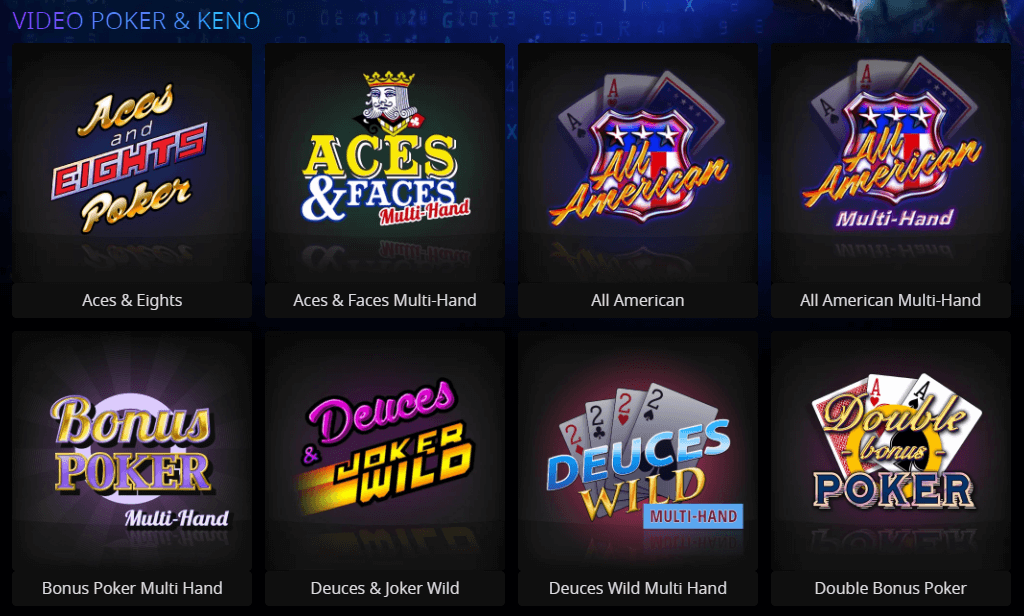 CryptoSlots Casino Video Poker Games