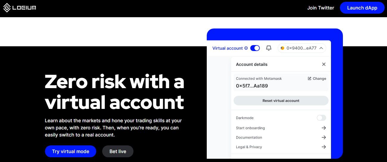 Logium: Zero Risk with Virtual Account