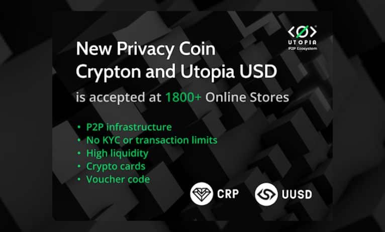 Utopia Unlocks Anonymous eCommerce Payments at Over 1,800 Stores Utopia Unlocks Anonymous eCommerce Payments at Over 1,800 Stores
