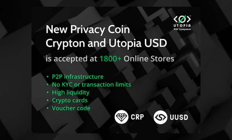 Utopia Unlocks Anonymous eCommerce Payments at Over 1,800 Stores