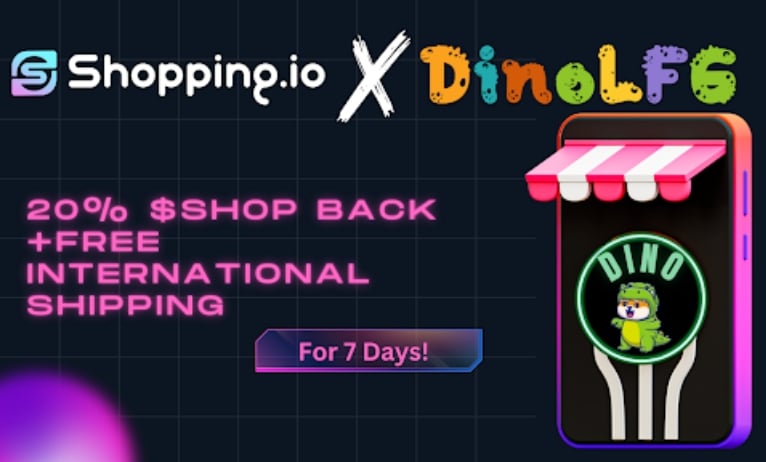 Shopping.io integrates DINO LFG enabling $DINO for e-commerce shopping Shopping.io integrates DINO LFG enabling $DINO for e-commerce shopping