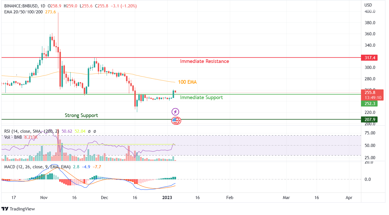 BNB cenu diagramma