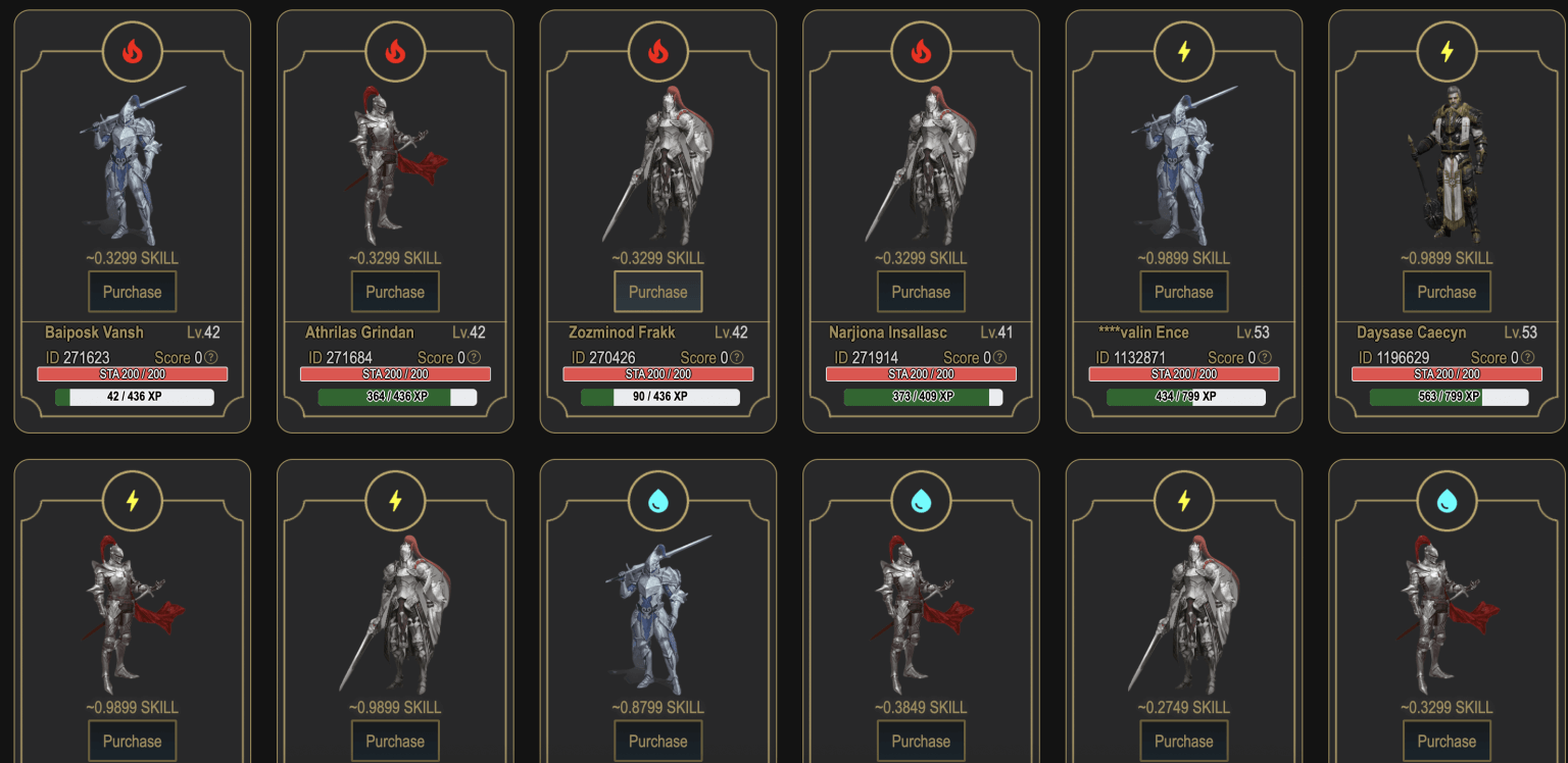 CryptoBlades Marketplace