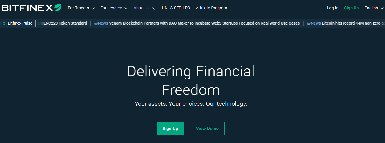 Bitfinex Crypto Exchange