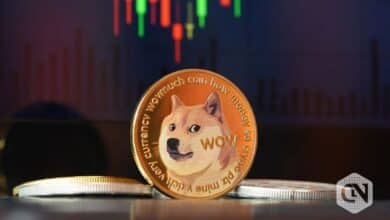 Dogecoin consolidates above 200 EMA with profit booking at $0.1!