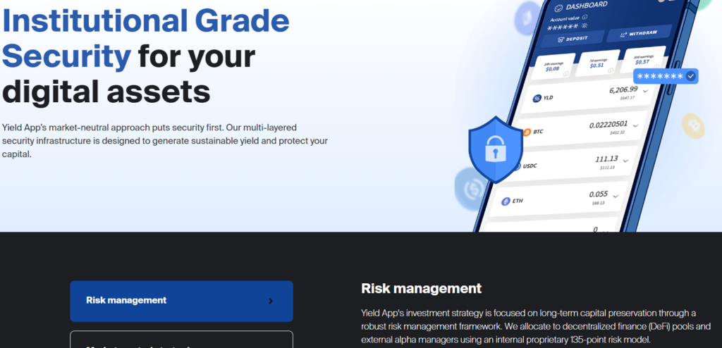 Yield App Security Measures