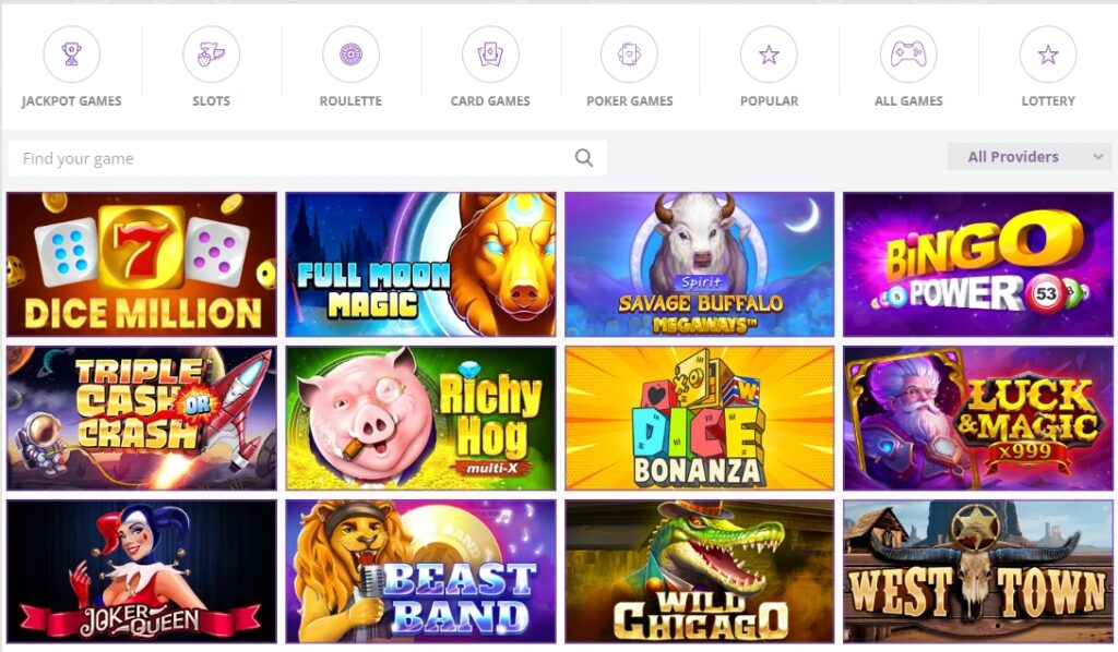 CryptoWild Casino Games