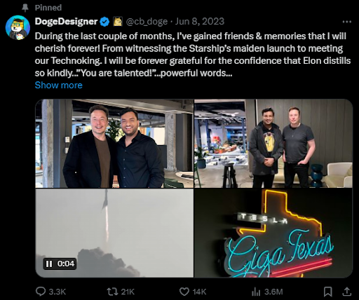 DogeDesigner tweet