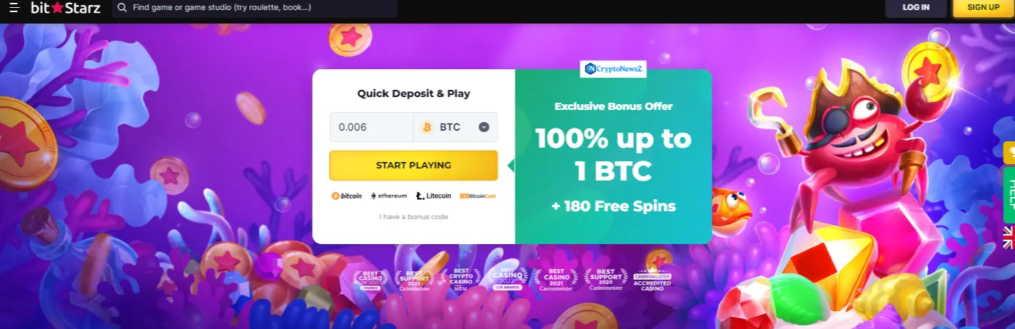 BitStarz - mobile Bitcoin casino apps