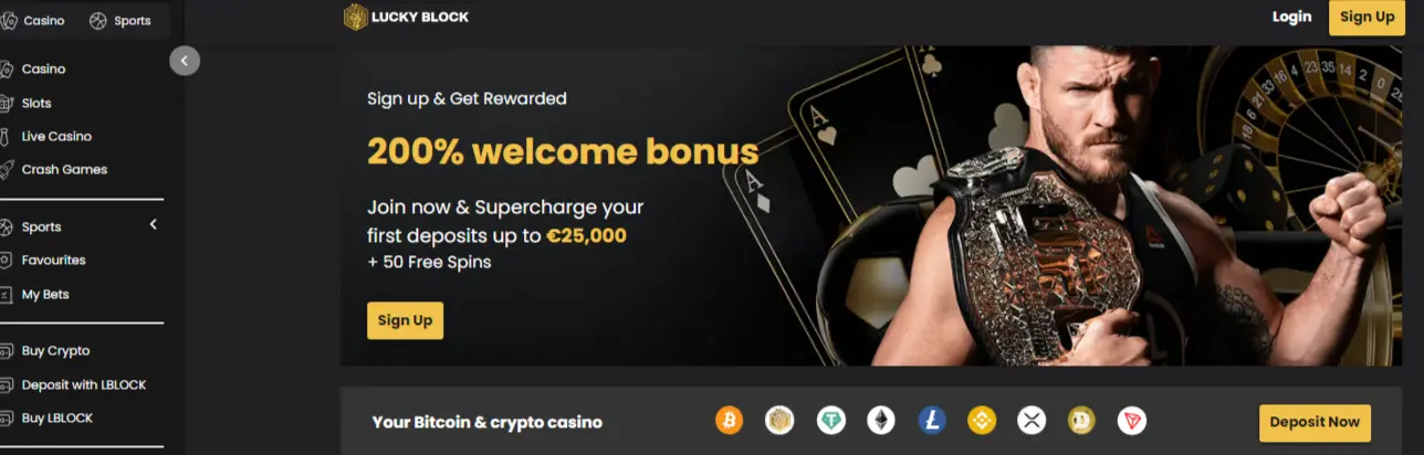 Lucky Block - bitcoin mobile casino