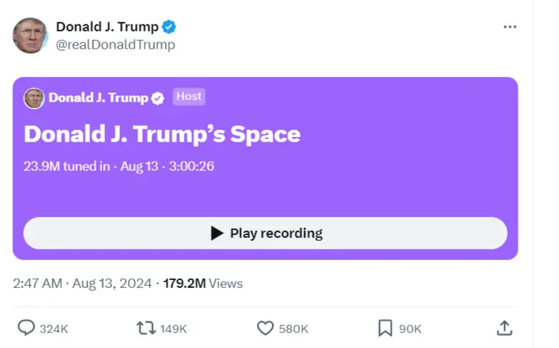 Donald Trump and Elon Musk X Space. Donald Trump and Elon Musk X Space.