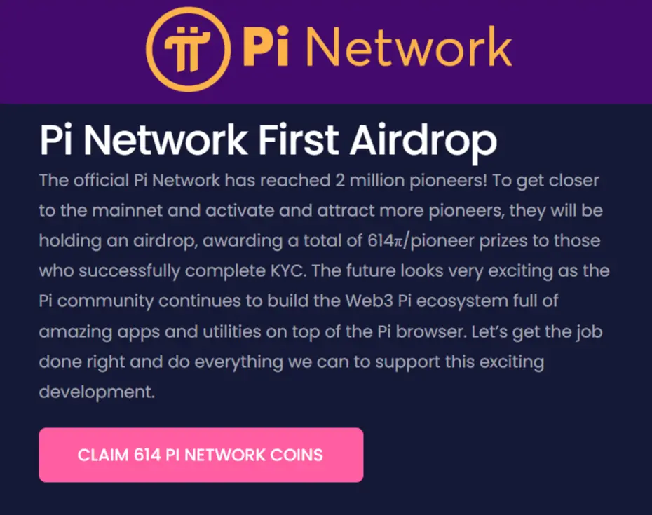 Pi Network Scam: Fake Airdrop Ads on Instagram Lure Users Pi Network Scam: Fake Airdrop Ads on Instagram Lure Users