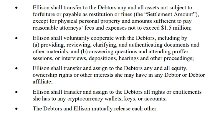 FTX Proposes Caroline Ellison Giving up ‘All of Her Assets’ in Settlement FTX Proposes Caroline Ellison Giving up ‘All of Her Assets’ in Settlement