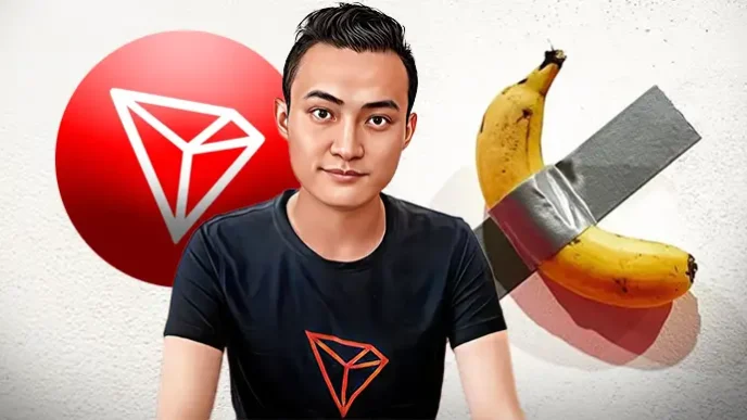 Tron's Justin Sun Ate $6.2 Million Banana Art 'Comedian', calls Art "A beautiful Connection"