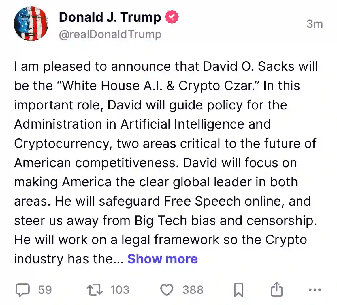 Trump's statement X