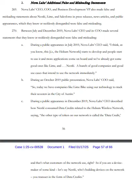 SEC Sues Helium Network’s Nova Labs For Securities Violations