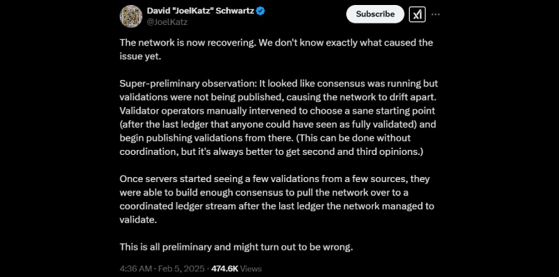 Ripple CTO explains what went wrong with XRP Ledger today
