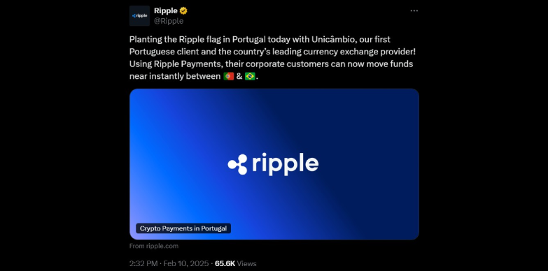 Ripple announces expansion in Portugal with Unicâmbio Partnership