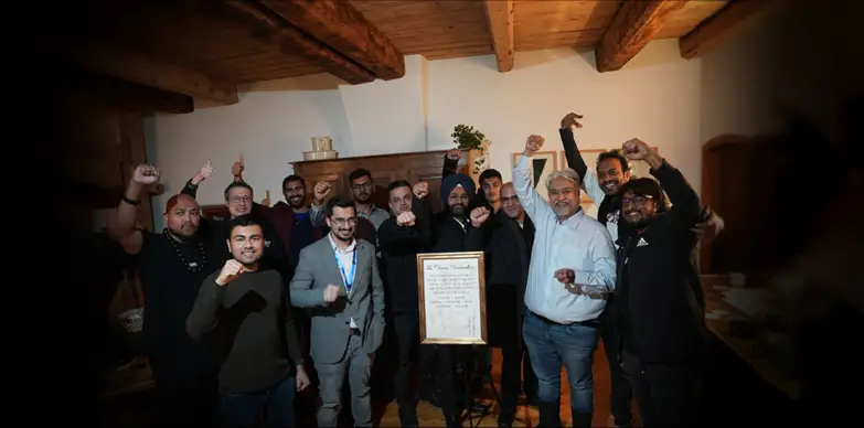 The signing of the Davos Declaration The signing of the Davos Declaration