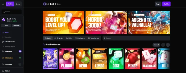 shuffle casino dashboard shuffle casino dashboard