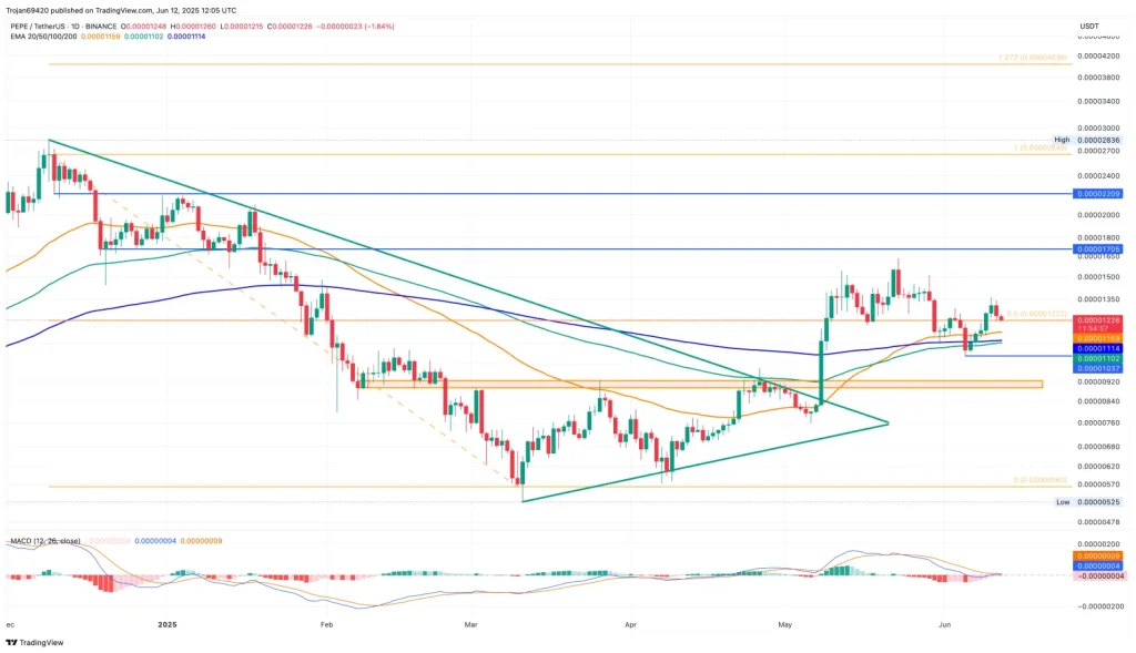 Pepe meme coin price chart Pepe meme coin price chart