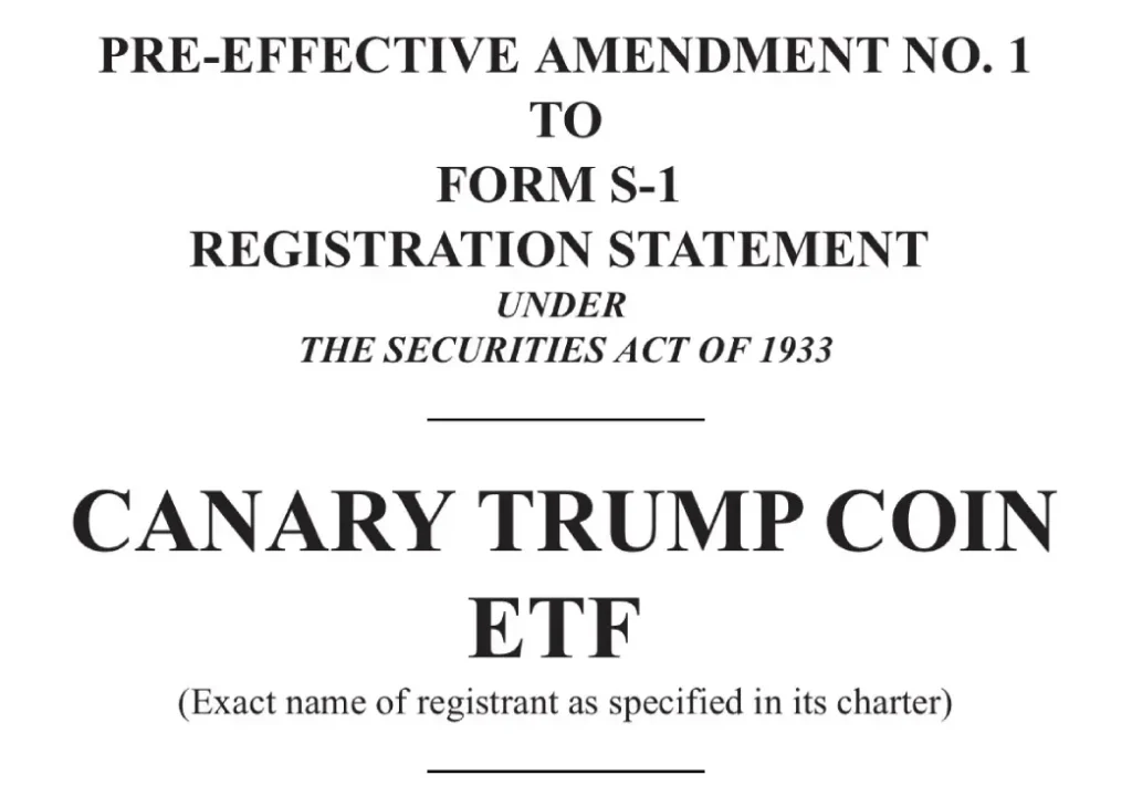 Canary Trump ETF Canary Trump ETF