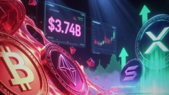 Crypto Funds Record $3.74B Outflows in 4 Weeks, XRP & Solana See Gains-CNZ