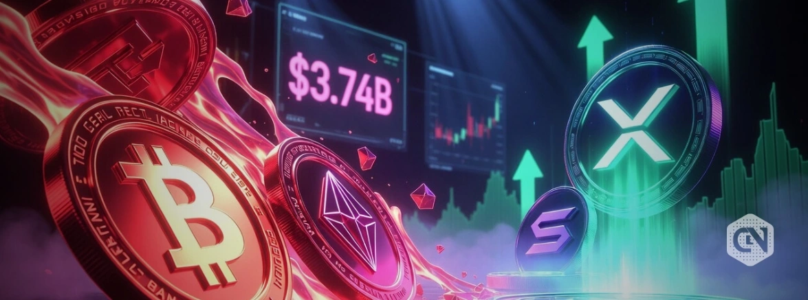 Crypto Funds Record $3.74B Outflows in 4 Weeks, XRP & Solana See Gains