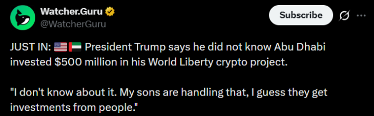 Trump WLFI Abu Dhabi Trump WLFI Abu Dhabi