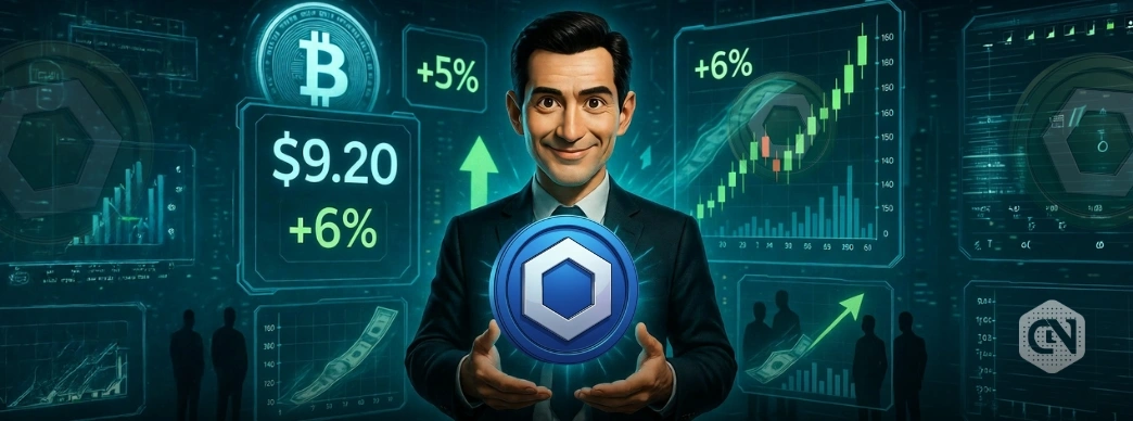 Chainlink Surges More than 6_ to $9.20 as Bitcoin Beta Rally and Institutional Inflows Ignite Bullish Momentum