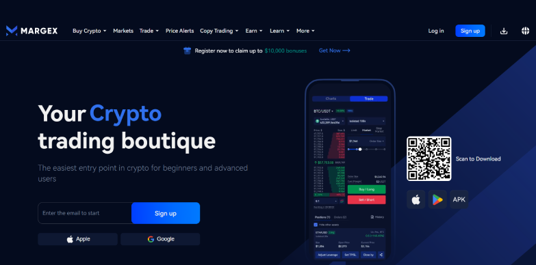 Margex Exchange Home-04